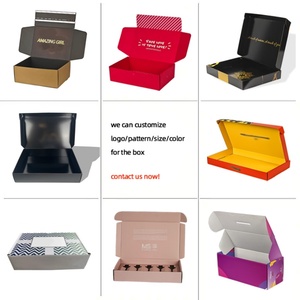 Boîtes <span class=keywords><strong>d</strong></span>'Expédition Roses à Logo Personnalisé Imprimées Recto-Verso pour Cosmétiques avec Dorure <span class=keywords><strong>Or</strong></span>, Poignée Corde et Emballage Cadeaux - Product Image 4