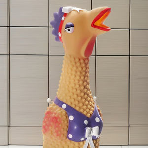 Squawkers büyükanne hippi civciv büyük interaktif köpek oyuncak lateks kauçuk tavuk topları - Product Image 5