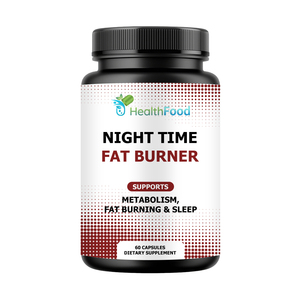 Capsules Brûle-Graisse Nocturnes à Base de Plantes avec Étiquette Personnalisée, Supplément de L-Théanine pour Soutenir le Métabolisme et la Combustion des Graisses pendant le Sommeil - Product Image 1