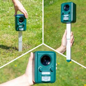 OEM al aire libre hogar jardín herramientas electrónica ultrasónico disuasorio perro repelente solar gato espantapájaros - Product Image 2