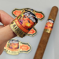 Premium Custom Cigar Label Persönliche Marken Zigarren Hot Stamp ing Goldfolie Cigar Label Geprägte Druck Cigar Labels