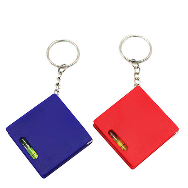 Level Keychain Custom Promotional Mini Steel Tape Measure Keychain