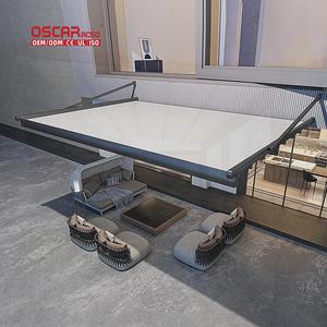 Auvent rétractable avec éclairage LED pour jardin, patio, balcon – Système d'ombrage innovant et polyvalent pour toit – Auvent rétractable - Product Image 1