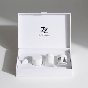 Custom Flip Top Textured <b>Gift</b> <b>Box</b> Magnetic Lid Closure <b>Box</b> Gold Perfume <b>Gift</b>/Skincare Packaging <b>Box</b> with Foam Insert - Product Image 6