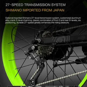 Ad alta velocità 48V 1500W Shimano Motor Bezior X1500 bicicletta elettrica 26 pollici Fat Tire Off Road Mountain ciclomotore Bike