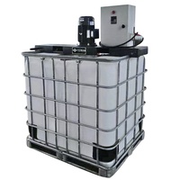 Agitateur à lame pliée 4kw, mélangeur IBC, peinture, viscosité, fluide, agitateur électrique, réservoir IBC de 1000L, mélangeur