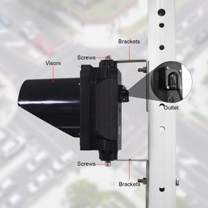 Feu de signalisation <span class=keywords><strong>LED</strong></span> <span class=keywords><strong>2</strong></span> en <span class=keywords><strong>1</strong></span> à boule rouge verte Dia.200mm - Product Image 5