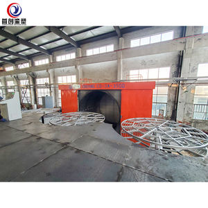 Macchina per Stampaggio Rotazionale Tipo Navetta, Macchina per Formatura Plastica, Macchina Rotomolding per Barriere Stradali - Product Image 2