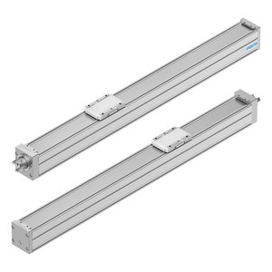 Eje lineal de tornillo de bolas FESTO ELGC-BS, cilindro eléctrico compacto con guía de rodamientos de bolas recirculantes para automatización y manipulación. - Product Image 1