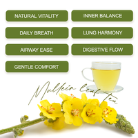 Chinaherbs Molène Feuille Thé Logo Personnalisé Fumer Thé pour Poumon Nettoyer Naturel Chinois À Base De Plantes Arrêter De Fumer Fleur Thé