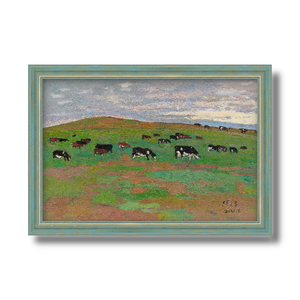 Reproducción de Pintura al Óleo sobre Lienzo 'Retorno' de Zhang Liping, <span class=keywords><strong>Paisaje</strong></span> de Pradera, Arte Decorativo, Tinta Ecológica, Pinceladas Delicadas - Product Image 6