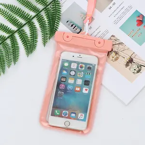 Outdoor High Quality Waterproof Mobile Phone Bag PVC Shell Floating Waterproof Mobile Phone Cover Mobile Phone Universal Dry Bag