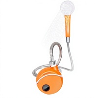 Pommeau de douche transfrontalier amélioré en ABS, gadget de bain extérieur, électrique simple, rechargeable, portable, pour dortoirs et usage domestique