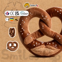 Boneka Pretzel Garam Kustom, Hipoalergenik, Isian Daur Ulang, Logo Kustom, Standar Daur Ulang Global CE UKCA