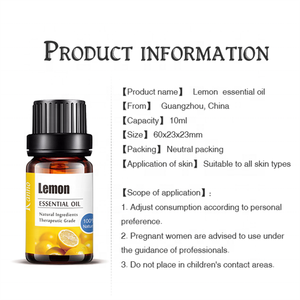 Factory Supply OEM Bulk Diffuser Bulk Perfume Oil Bottle Gift Case Pack 10ml <strong>Lemon</strong> Essential Oil - Product Image 2