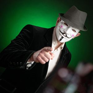 Cosplay Party <span class=keywords><strong>Guy</strong></span> <span class=keywords><strong>Fawkes</strong></span> Game Master Mask para Halloween Cosplay, Anonymous Vendetta Hacker Mask - Product Image 2