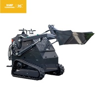 Chargeuse compacte sur chenilles YGZG de qualité industrielle, capacité 500 kg, avec commande par joystick hydraulique, mini-chargeuse sur chenilles