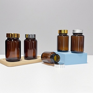 Envases Vacíos de Plástico Ámbar de 250 ml para Cápsulas, Botellas para Suplementos de Salud, con Tapa Serigrafiada - Product Image 6