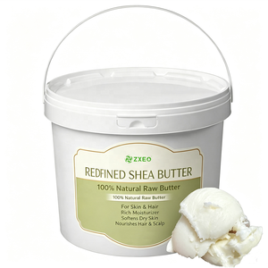 Beurre de karité raffiné blanc inodore, base cosmétique pour lotion, crème, baume à lèvres, savon, après-shampoing, soins de la peau, vente en gros - Product Image 1