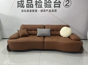 Juego de Sala de Estar Moderno de Diseño Italiano KMJ, Cama Esquinera con Cuero PU, en Oferta para Hogar, Hotel y Villa 900-XXX Retro I - Product Image 6