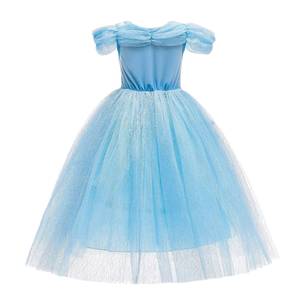 ชุดเดรสลายหิมะสีฟ้าสำหรับเด็กผู้หญิง MS Ice Cute Girls Princess เหมาะสำหรับการแสดง - Product Image 2