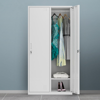 Armoire de rangement moderne en acier durable à prix d'usine pour chambre, salle de sport et hôtel - Meuble de rangement pour vêtements à domicile