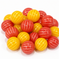 Chewing-gum à la pastèque en forme de bulle, rempli de liquide, lot de 5 pièces, centre juteux, collation pour enfants, vente en gros