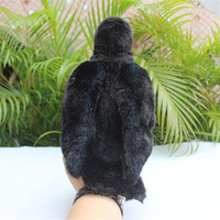 7594 réaliste en peluche moelleux petit oiseau noir peluche Animal en peluche corbeau jouets Halloween cadeaux pour enfants filles garçons peluche corbeau