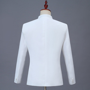 2025 New Stand-up Collar Self-cultivation Tang Chorus Performance Clothing Male Chinese <strong>Tunic</strong> <strong>Men's</strong> Suit - Product Image 3