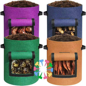 Fournitures de jardin, <span class=keywords><strong>pot</strong></span> de culture de bleuets de 4/7/10 gallons, pots de culture de plantes colorés pour enfants, jardin - Product Image 1
