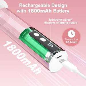 كهربائي ، 2 في 1 ملف قدم قابل لإعادة الشحن للأقدام والأظافر ، 9 سرعة تحكم مزيل الكالس مع استبدال - Product Image 3