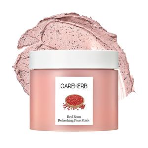 Masque facial hydratant et exfoliant coréen en gros pour éliminer les peaux mortes, nettoyer en profondeur et rafraîchir les pores à la fève rouge - Product Image 1