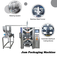 Machine d'emballage automatique de sauces 15-50 sachets/min, machine d'emballage VFFS pour sauce barbecue, ketchup, pâte, mayonnaise, vinaigrette