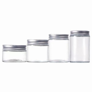Cấp Thực Phẩm Thẳng Hai Mặt 4Oz 6Oz 8Oz 16Oz Dưa Hot Nước Sốt Thủy Tinh Thạch Mứt Container Lọ Với Kim Loại Nắp - Product Image 2