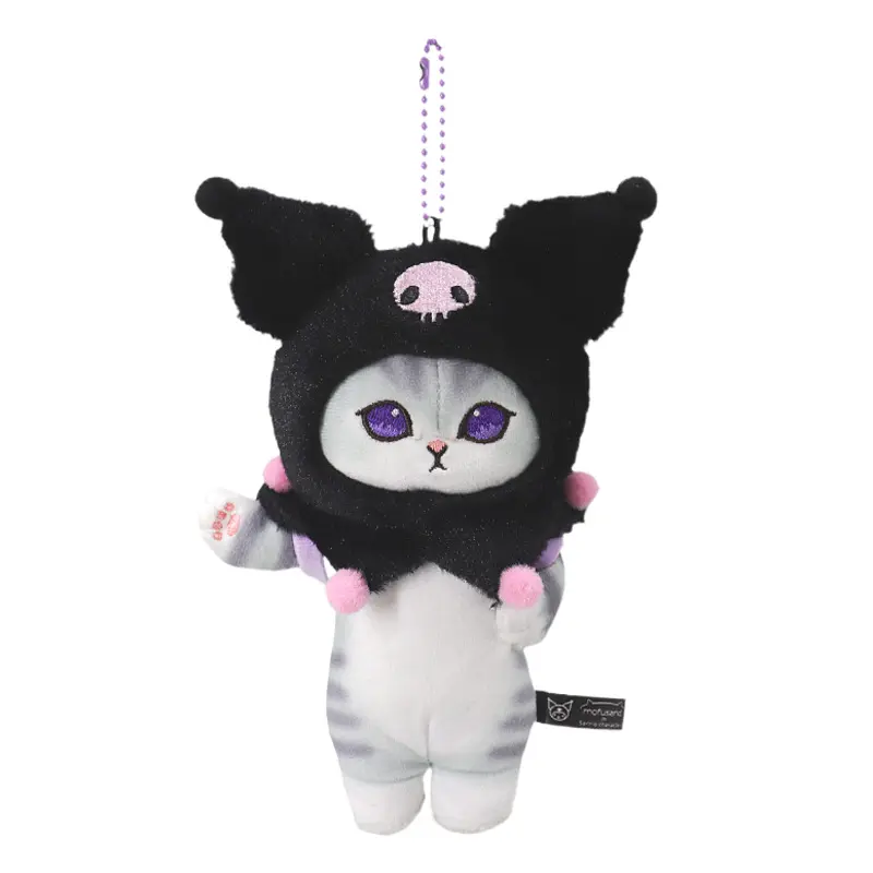New Sanrio Plush Kawali Kuromi My Melody Cinnamoroll Pillow Shark Cat Plush Toys Plushie Keychain Stuffed Doll for Kids gift