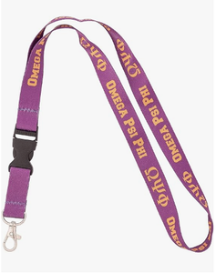 Wholesale Custom Sorority OPI Omega Psi Phi Lanyard Polyester Neck Lanyard Quality Design Promotional Hot Sale Style