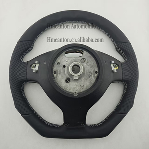 พวงมาลัยหนังเจาะรูเย็บด้ายสีขาวสำหรับรถยนต์ BMW E46 รุ่นขายดี - Product Image 3