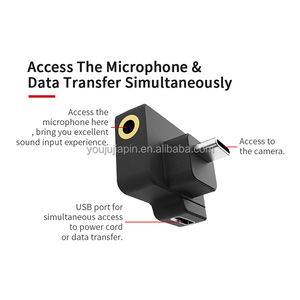 CYNOVA OSMO <span class=keywords><strong>Action</strong></span> authentique double <span class=keywords><strong>adaptateur</strong></span> de Microphone micro <span class=keywords><strong>USB</strong></span>-<span class=keywords><strong>C</strong></span> à 3.5mm Compatible avec DJI OSMO <span class=keywords><strong>Action</strong></span> Accessories - Product Image 3