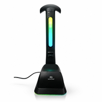 Support de charge magnétique pour manettes PS5 avec lumière RGB 7 couleurs, support pour casque pour Xbox, pour accessoires de jeu Nintendo Switch