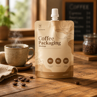 Sachets souples personnalisés YSH avec bec verseur et buse pour café, liquides et boissons – Petits sachets à bec verseur
