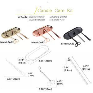 Wholesale <b>Candle</b> Accessories Multi-color <b>Wick</b> Trimmer <b>Candle</b> Snuffer <b>Candle</b> Scissors Set with logo - Product Image 4