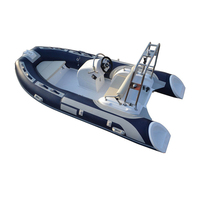 Bateau de pêche gonflable en fibre de verre PVC HYPALON de 3,9 m avec moteur hors-bord, certifié CE