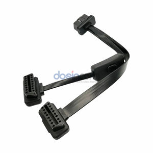 Y-Typ Splitter OBD2 16-Pin 1 Stecker auf 2 Buchsen Flachkabel mit Einem Schalter - Product Image 3
