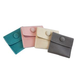 小さなイヤリング、ネックレス、ブレスレット、指輪、封筒、フラップ包装、マイクロファイバー、カスタムジュエリーギフトボックス、ポーチ、ロゴ - Product Image 5