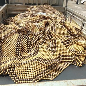 Coussin de siège de voiture en perles de bois rectangulaire, respirant, en bambou, pour massage et soutien lombaire, idéal pour chaise et véhicule - Product Image 4