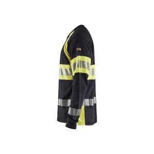 BLAKLADER - 348417618933XS Camiseta de manga larga resistente al fuego Azul marino/Hi-vis amarillo ROPA DE TRABAJO RESISTENTE A LAS LLAMAS - Product Image 5
