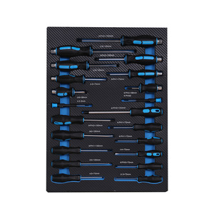 Boîte à outils en acier robuste à sept tiroirs verrouillables avec dessus en acier inoxydable, ensemble d'outils de réparation automobile de 180 pièces, OEM/OBM - Product Image 2