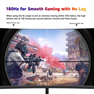 Écran d'ordinateur LED 27 pouces à vente chaude, 180 Hz de fréquence de rafraîchissement, anti-lumière bleue, résolution PC 2560*1440, écran incurvé pour jeux LCD - Product Image 4