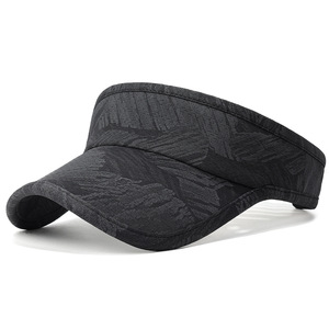 Casquette de soleil extensible OEM à double épissure gris foncé, personnalisable, écologique, qualité supérieure américaine, visière de sport - Product Image 6