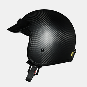 <span class=keywords><strong>Casco</strong></span> de Motocicleta Retro <span class=keywords><strong>Vintage</strong></span> de Fibra de Carbono y Fibra de Vidrio 3/4, <span class=keywords><strong>Casco</strong></span> para Motocicleta Cruiser Scooter, <span class=keywords><strong>Casco</strong></span> Moto, Casque, Accesorios para Motocicleta - Product Image 2